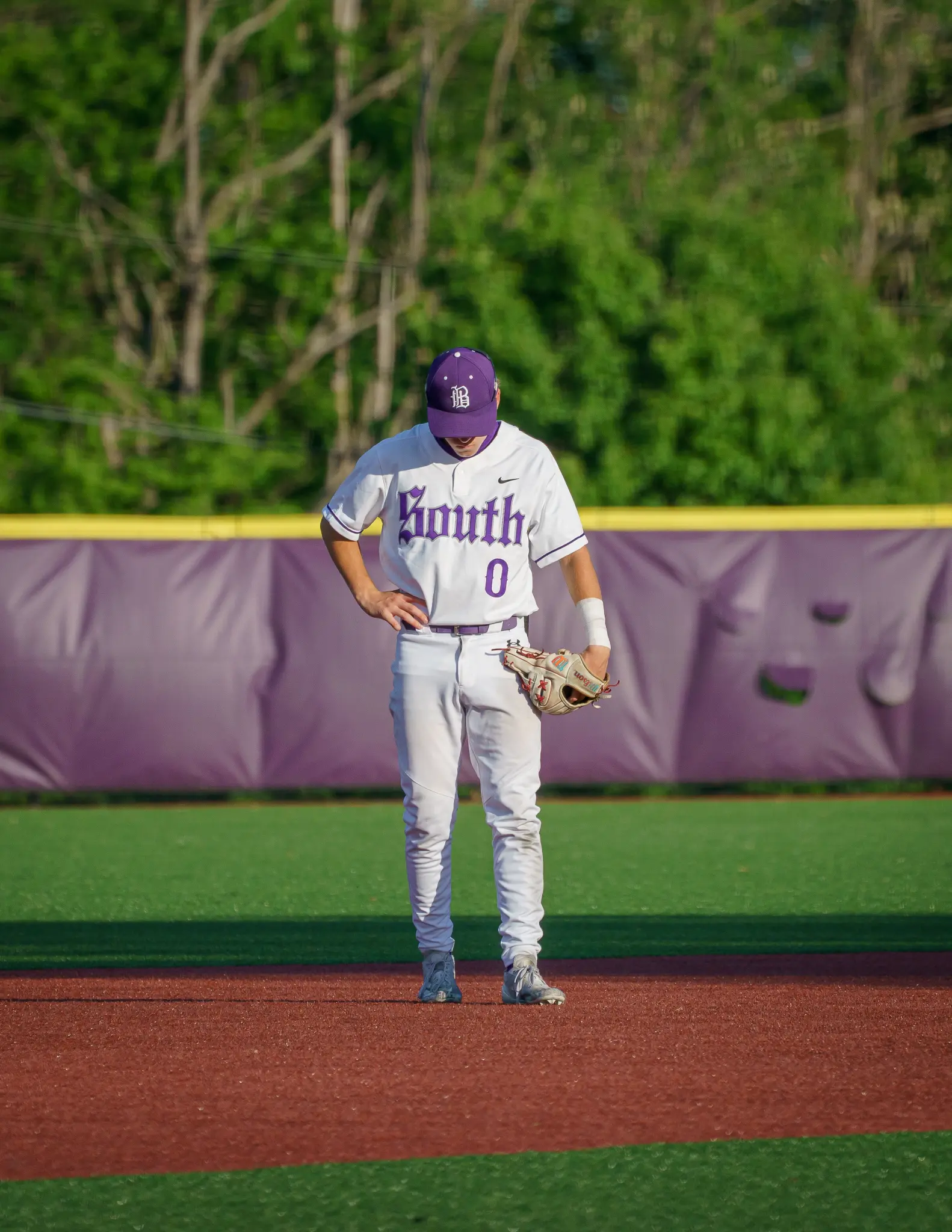 Reid Walker at shortstop — Bloomington High School South
